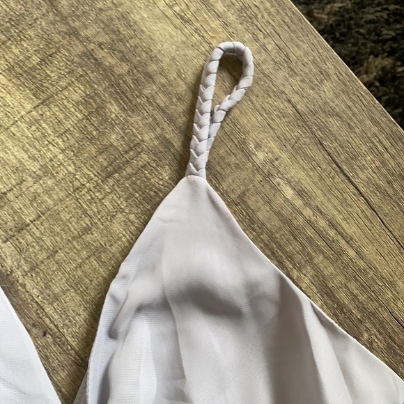 Eva Mendes Bridal Party Collection Gray Summer Skater Fit and Flare Dress Size 6 - Picture 3 of 10